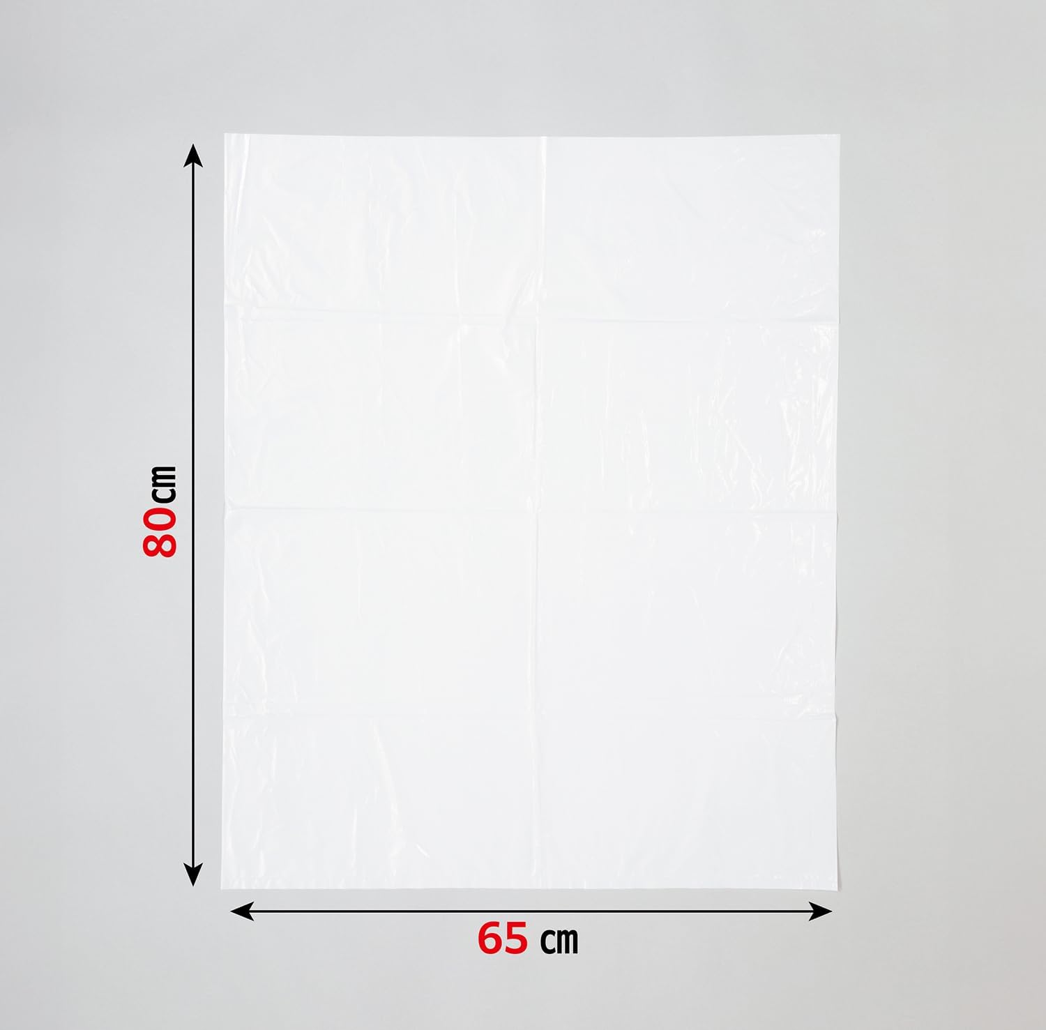 Detalle 2 de ジャパックス PSB43 45Lゴミ袋 半透明・3層構造、横65×縦80cm・厚さ0.025mm 100枚×2個