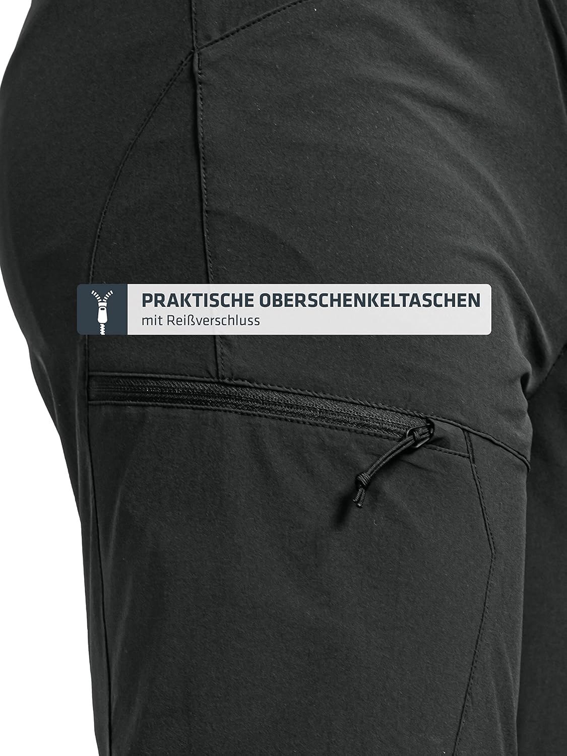 Detalle 2 de Schöffel Short Danube M – Short de vélo homme, 85% nylon / 15% élasthanne, réglable