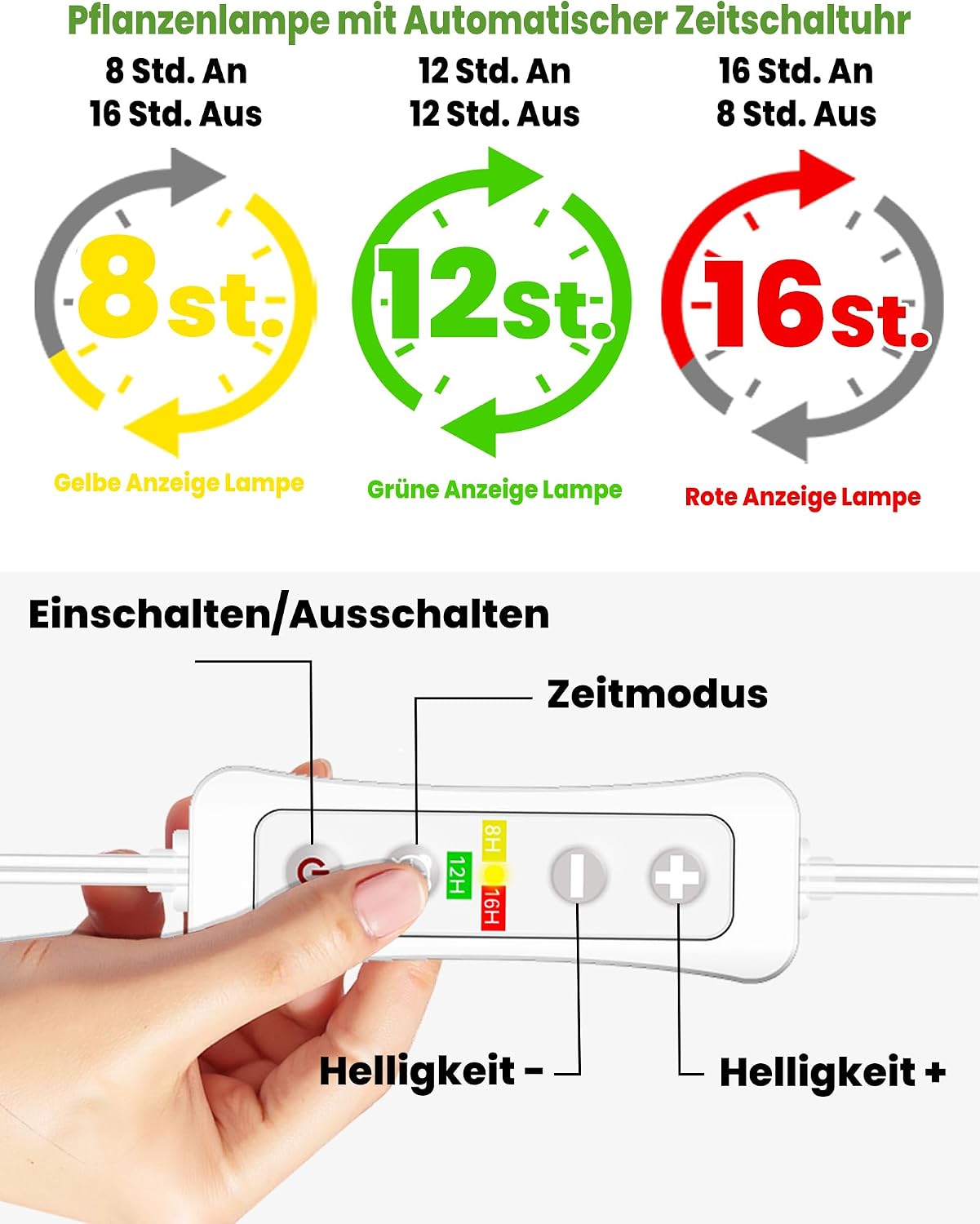 Detalle 2 de beautiebeam Wachstumslampe LED Full Spectrum 155cm
