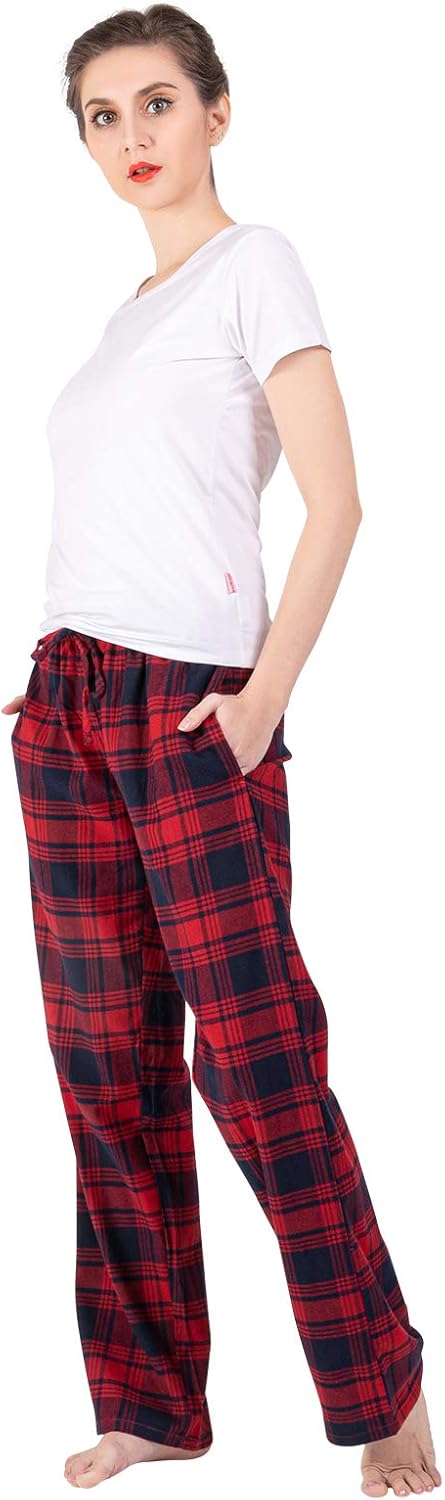 Thumbnail 2 de JTPW Damen Pyjama- oder Lounge-Bottom aus 100% Baumwolle Flanell (mit Taschen)