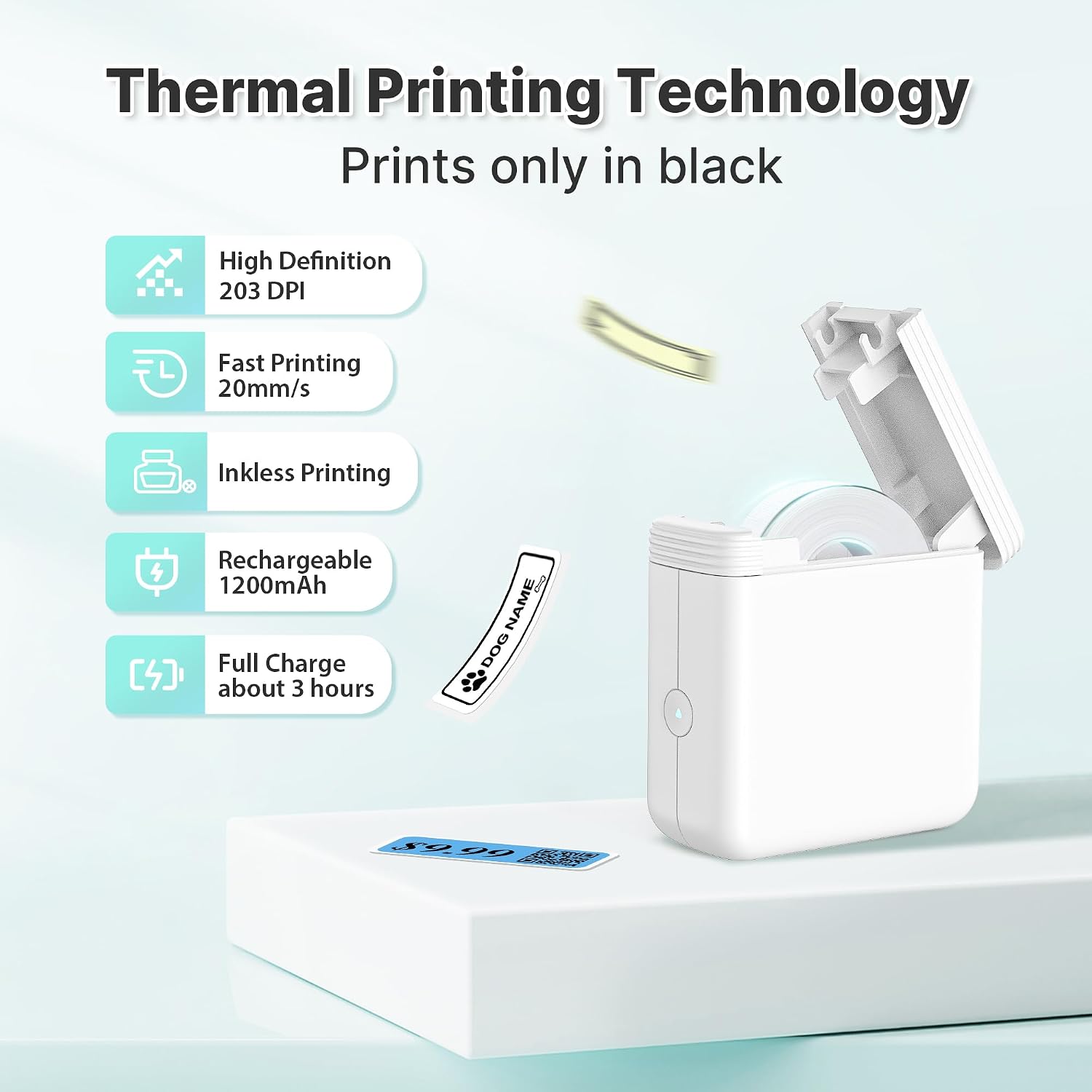 Detalle de FLEXYVA Mini Label Maker, 203 DPI