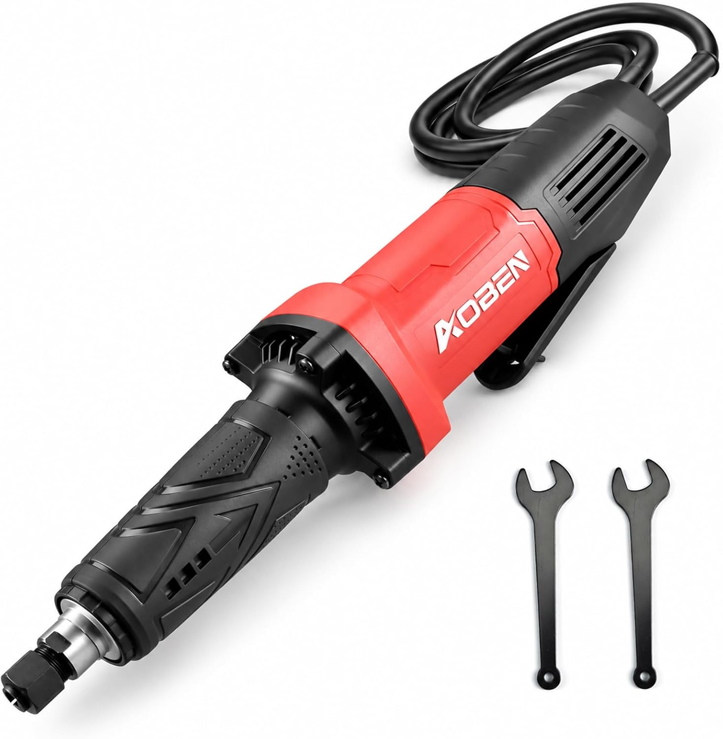 Detalle de AOBEN AT3504X Power Electric Die Grinder, 28,000 RPM, 1/4-Inch Collet