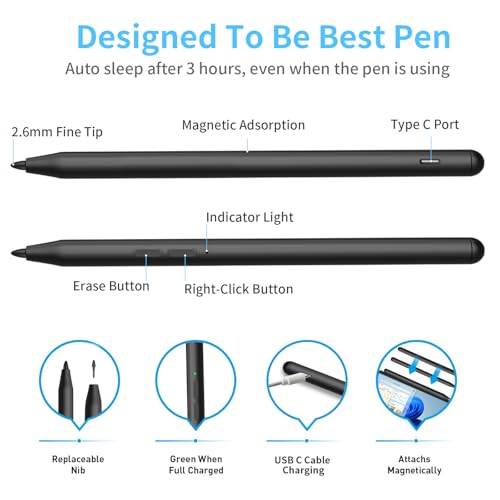 Thumbnail 2 de Microsoft Surface Lápiz Stylus 1024 Niveles, 2500h