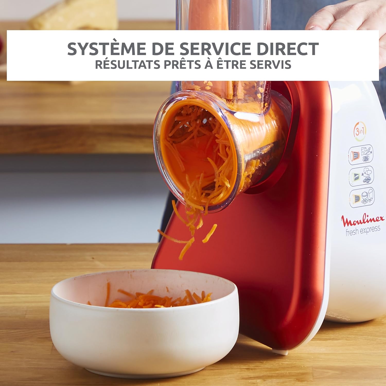 Thumbnail 4 de Moulinex Fresh Express 5-en-1 DJ755G10 Rouge