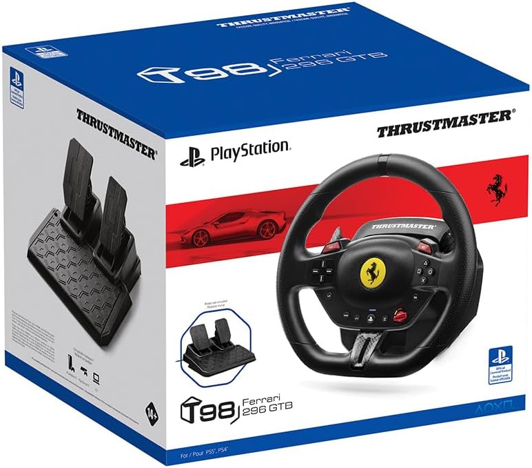 Thumbnail 6 de Thrustmaster T98 Ferrari 296 GTB ステアリングコントローラー 240°回転・PS5/PS4/PC対応