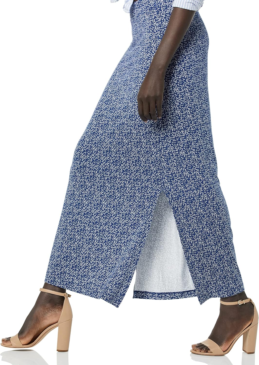 Detalle de Leichter Maxirock aus Strick für Damen – Amazon Essentials Damen Leichter Maxirock Aus Strick