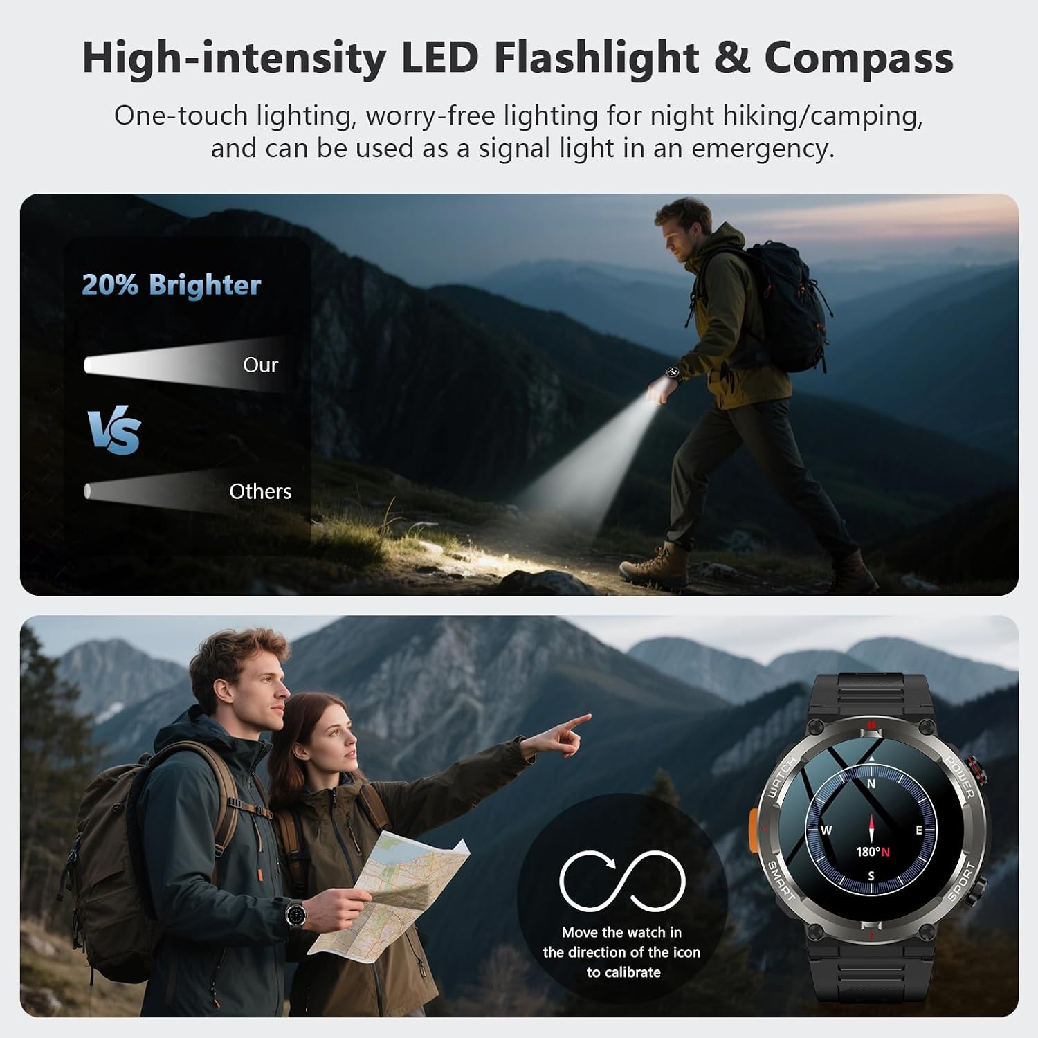 Detalle 2 de Military Smart Watch 1.45" Outdoor Sports smartwatch