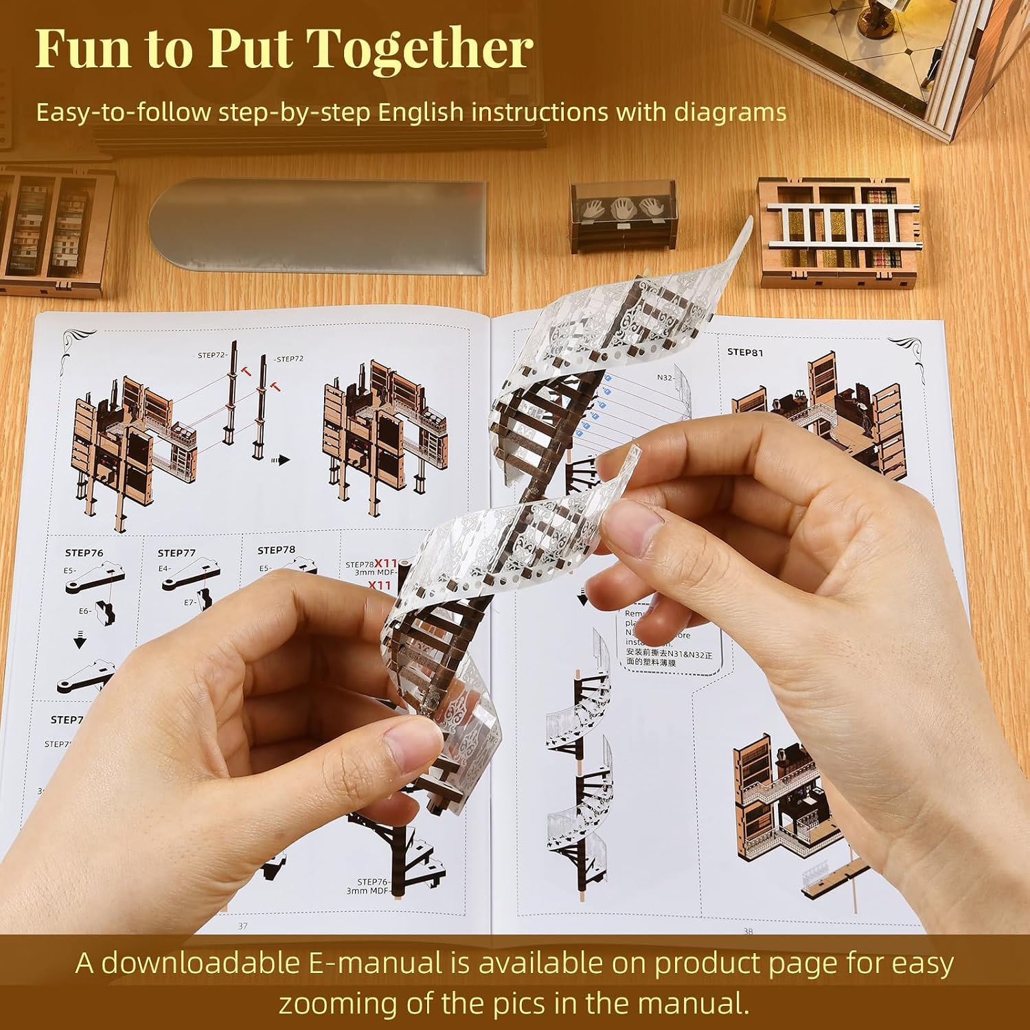 Thumbnail 5 de MiniCity Book Nook Kit 6-10 h DIY