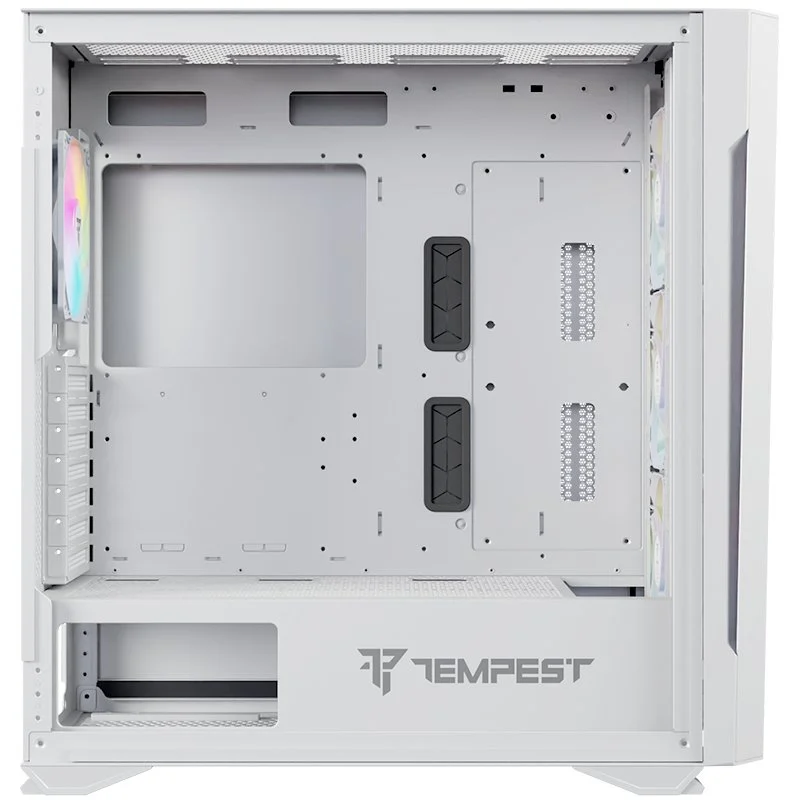 Thumbnail 1 de Tempest Bastion ARGB Caja ATX blanca con cristal templado 🖥