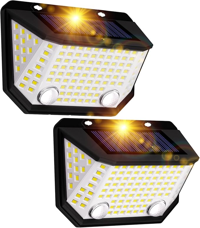 Detalle de K Kasonic Luces Solares con Sensor Dual para exteriores 🌟