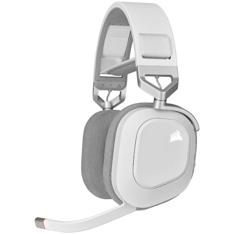 Detalle de Corsair HS80 RGB Auriculares inalámbricos gaming blancos