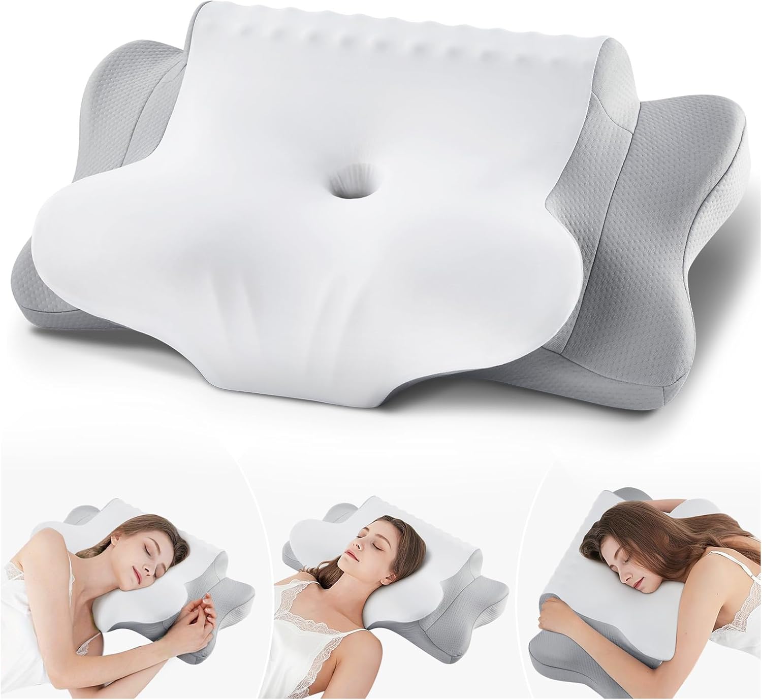 FAIORD Cuscino Cervicale 64x39x10/13 cm