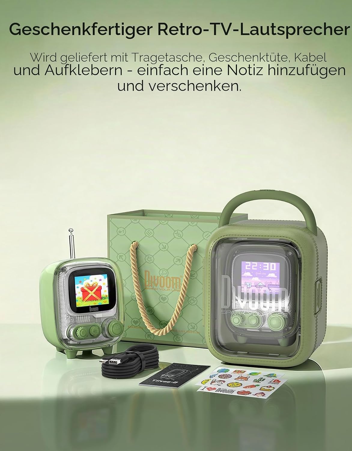 Thumbnail 6 de Divoom Tiivoo-2: Tragbarer Bluetooth-Lautsprecher mit FM-Radio, Pixel Art und All-in-One-Assistent