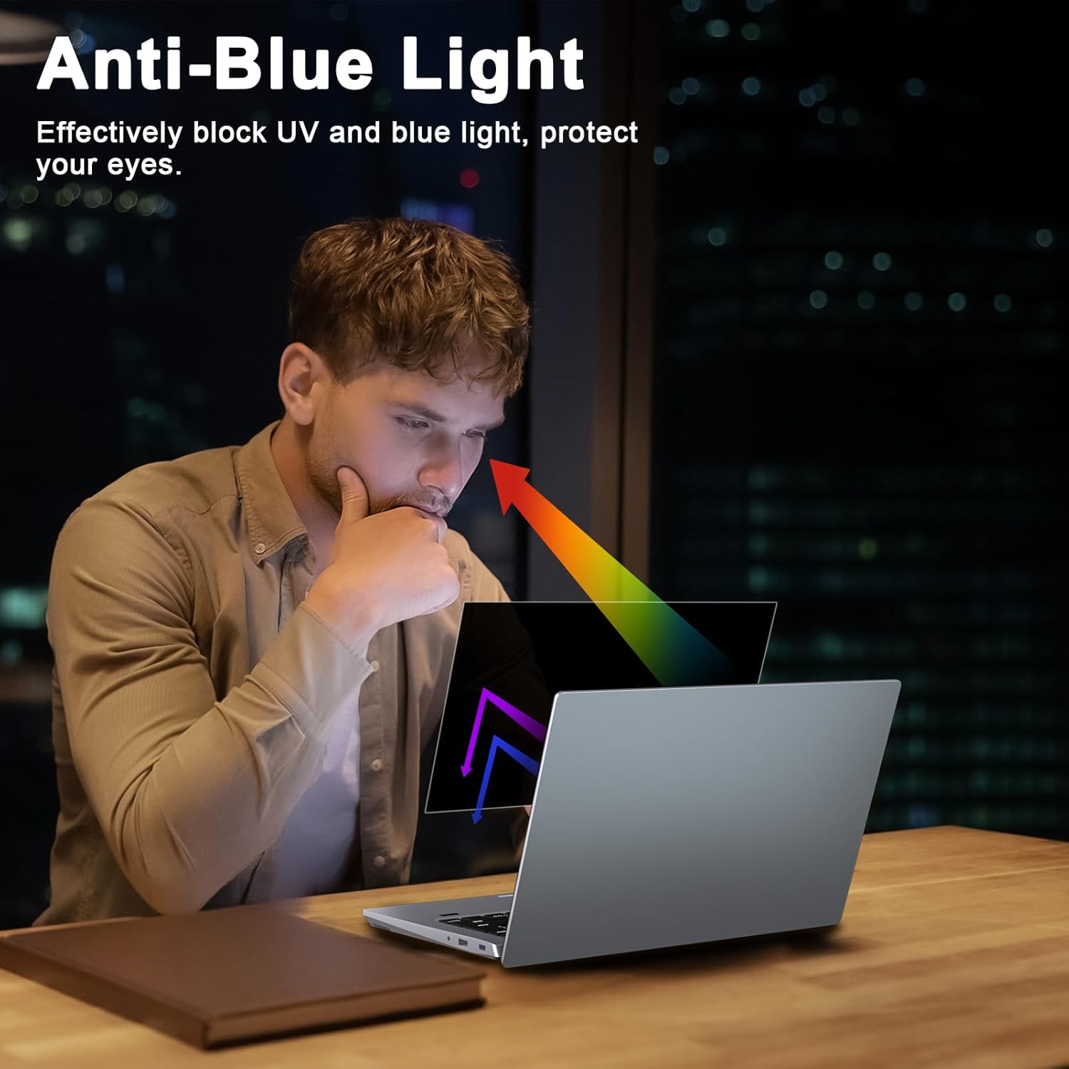 Thumbnail 3 de STARY 360° Privacy Screen for MacBook Air 13.6 Inch (2022–2026) – Anti‑Glare, Anti‑Blue Light and Private View Film with Camera Cover