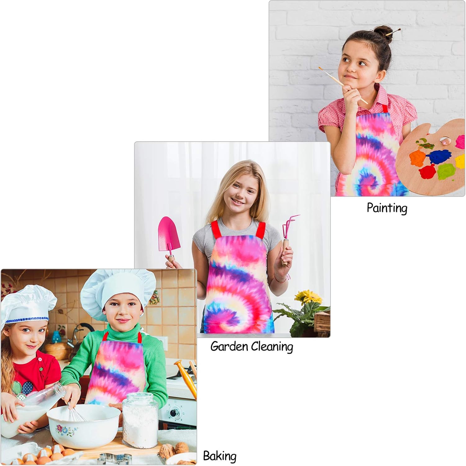 Thumbnail 4 de Nidoul Kinderschürze – verstellbare Küchenschürze mit Tasche für Jungen und Mädchen