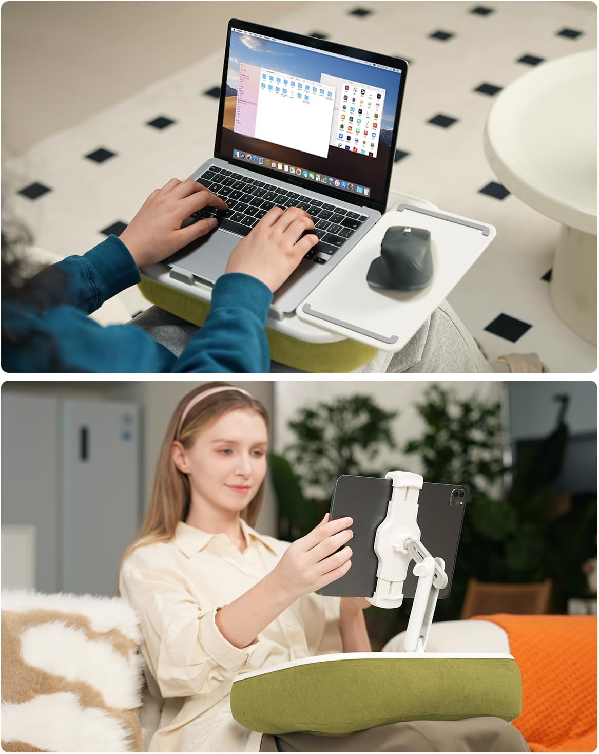 Detalle de Viozon Kindle Pillow Stand and Laptop Lap Desk with 360° Arm