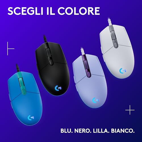 Thumbnail 7 de Logitech G G203 LIGHTSYNC Mouse Gaming con Illuminazione RGB - Bianco
