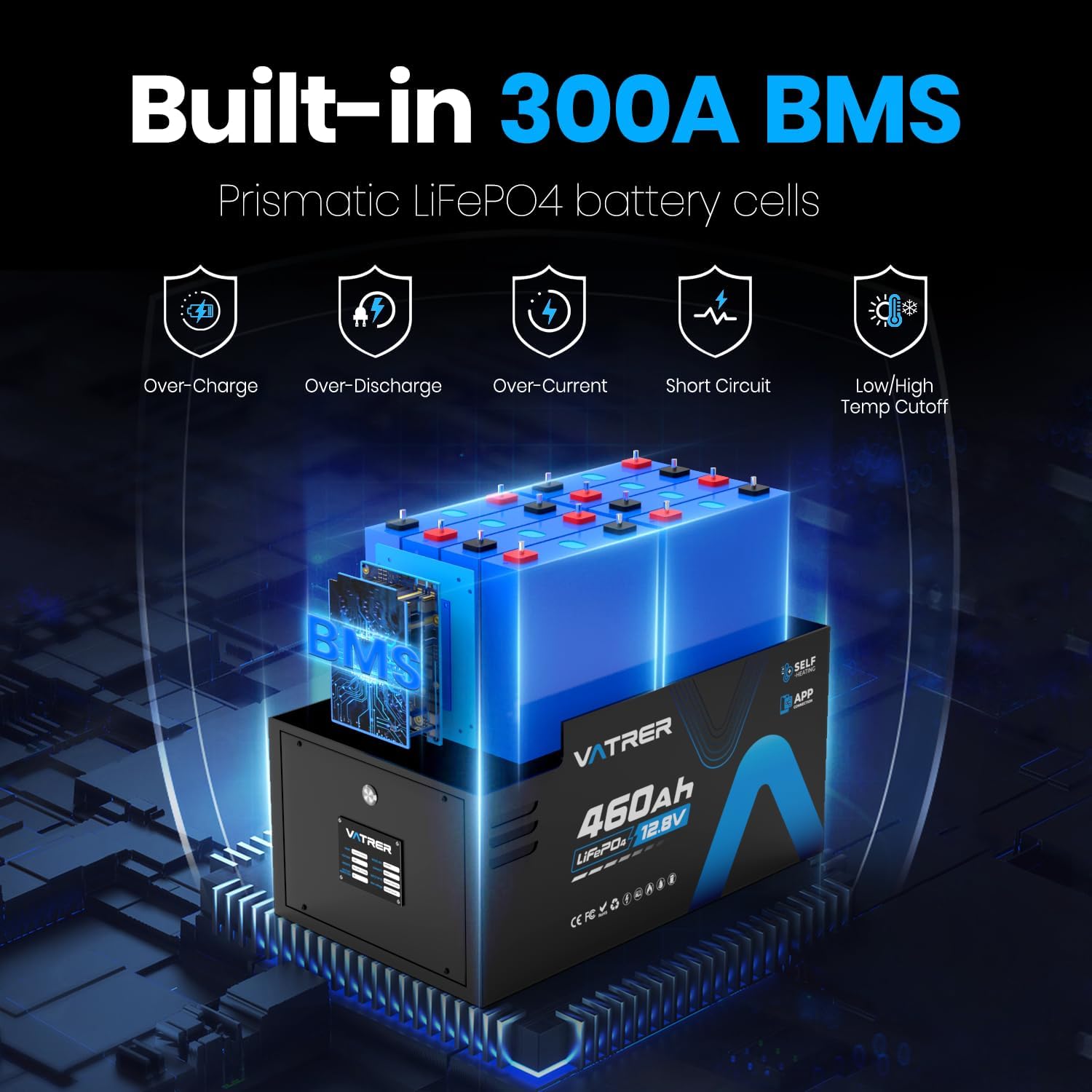 Detalle 1 de VATRER POWER LiFePO4 RV Battery 460Ah
