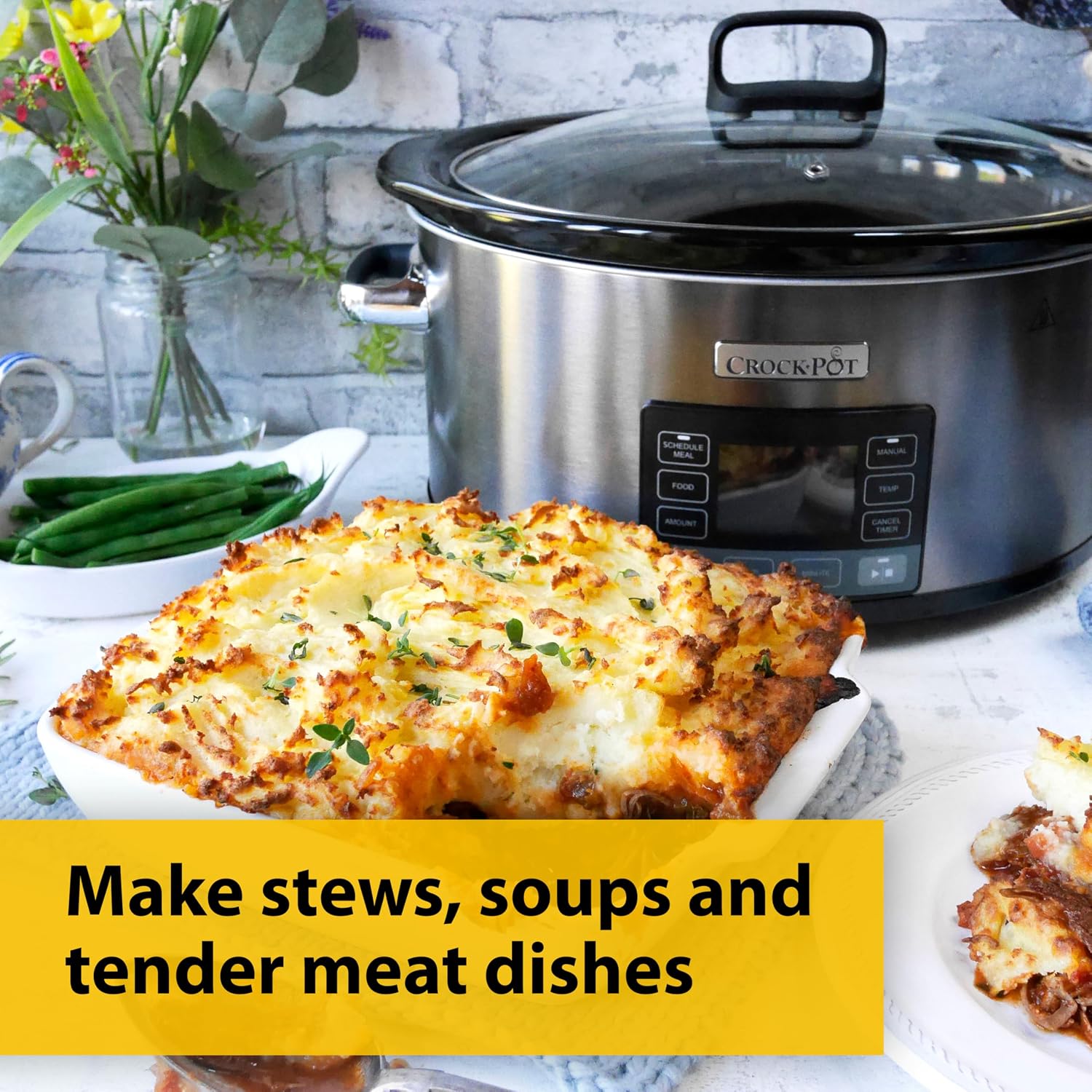 Thumbnail 5 de Crock-Pot TimeSelect Digital Slow Cooker (5.6 L) – Programmable, Keep Warm, and Energy Efficient