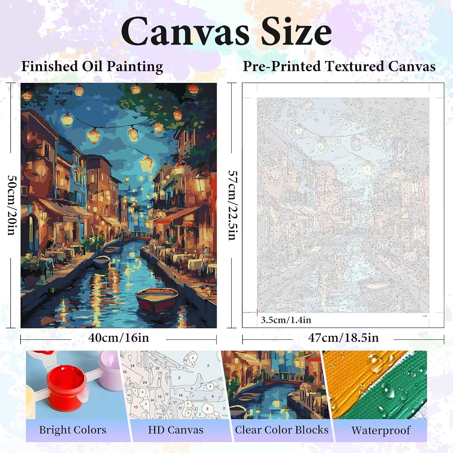 Thumbnail 2 de Camocin Venice Landscape Paint by Numbers 16x20