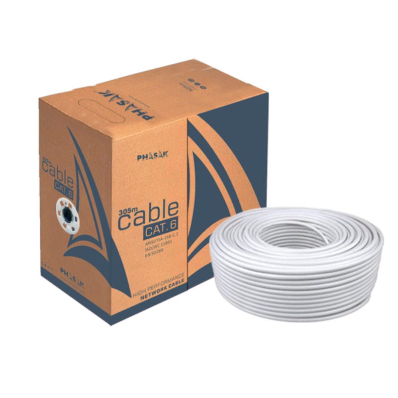 Detalle 2 de Phasak PHR 6302 Cable UTP Cat6 sólido 305 m 🖧