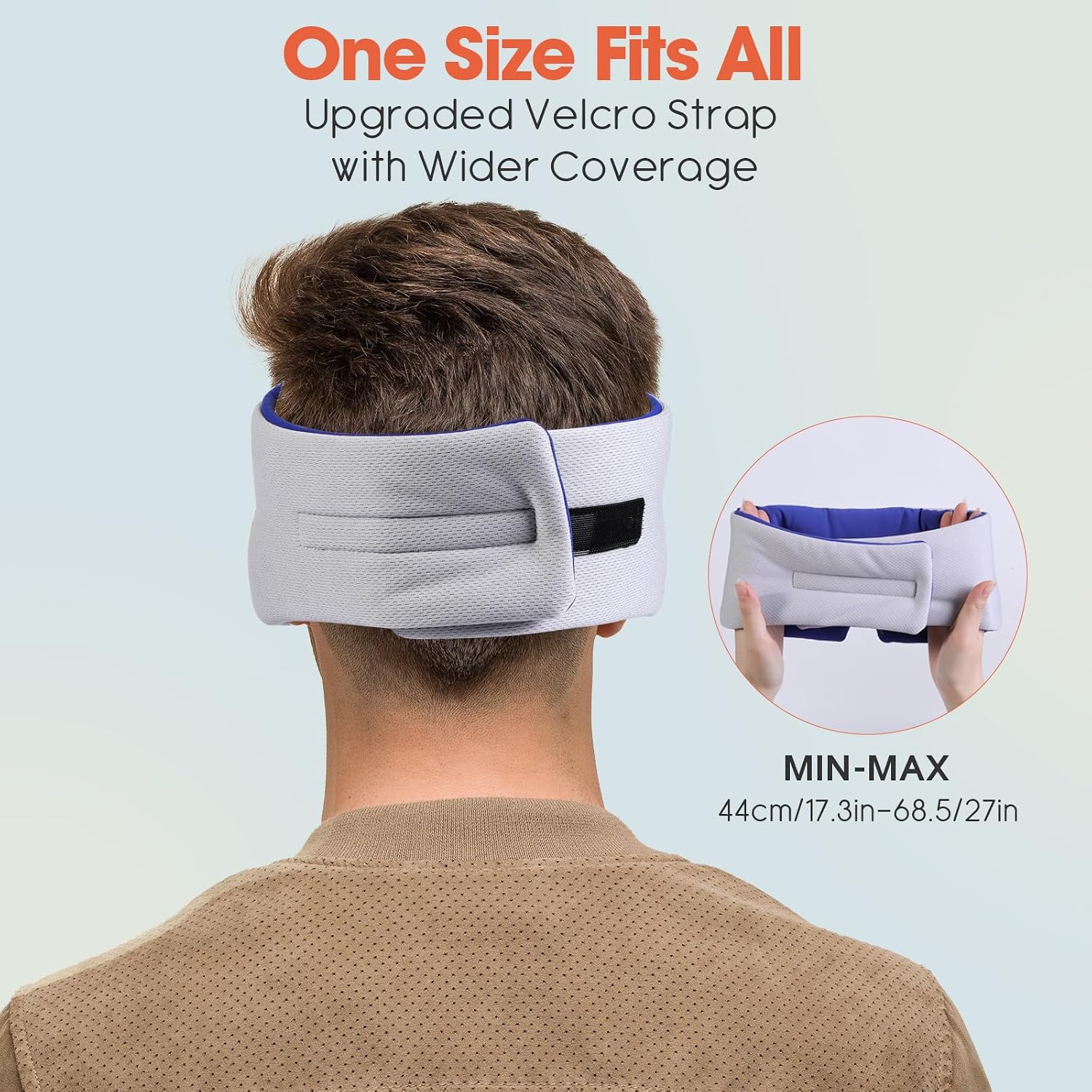 Detalle de MUSICOZY Sleep Headphones: Ice Silk Sleep Mask with Bluetooth 5.4 for Side Sleepers