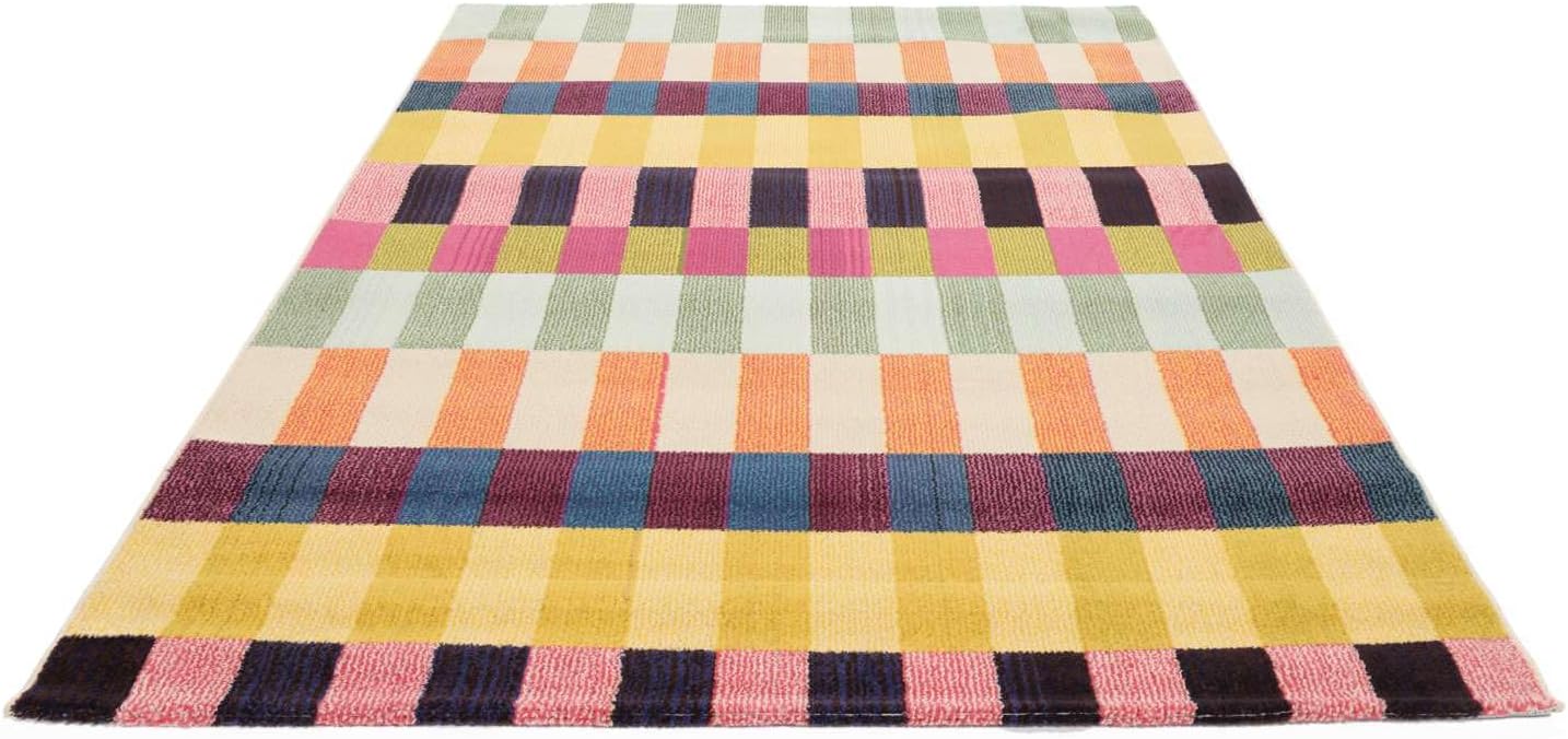 Thumbnail 2 de RugVista Flor Rug, 140 x 200 cm, multicoloured, medium pile, cotton and polypropylene