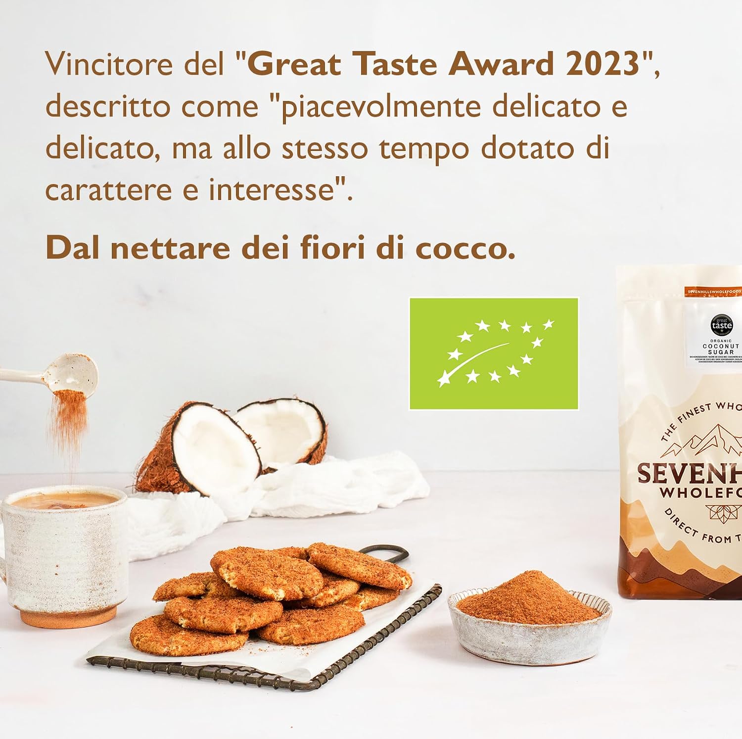 Detalle de Sevenhills Wholefoods Zucchero di Cocco Bio 1,8 kg 🍯