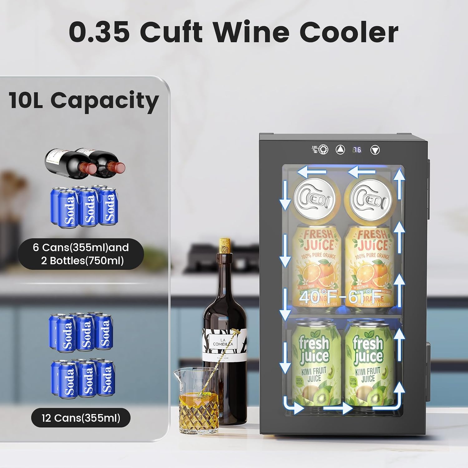Thumbnail 1 de Electactic Beverage Refrigerator, 12-Can