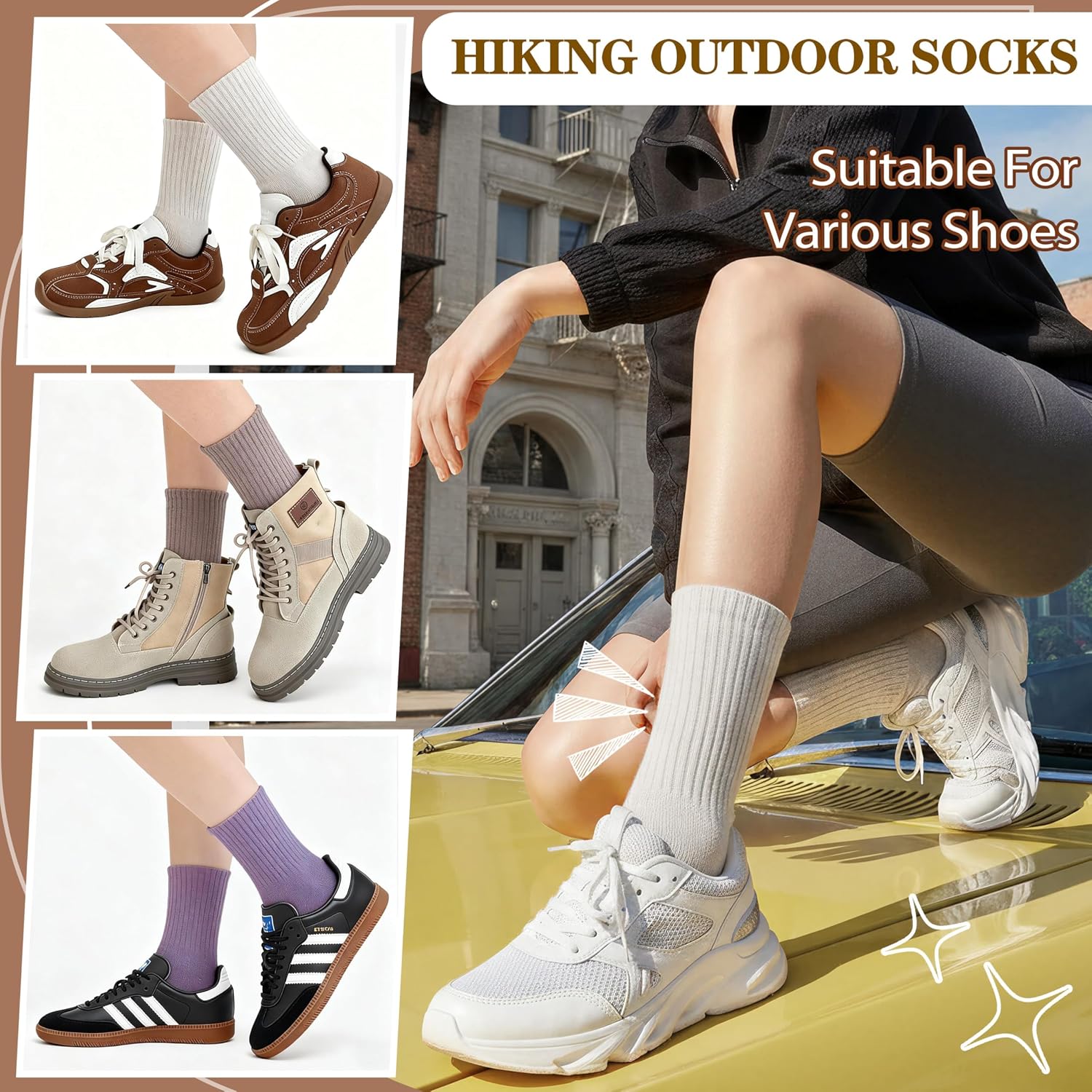 Thumbnail 5 de PROETRADE Merino Socks 5-Pack