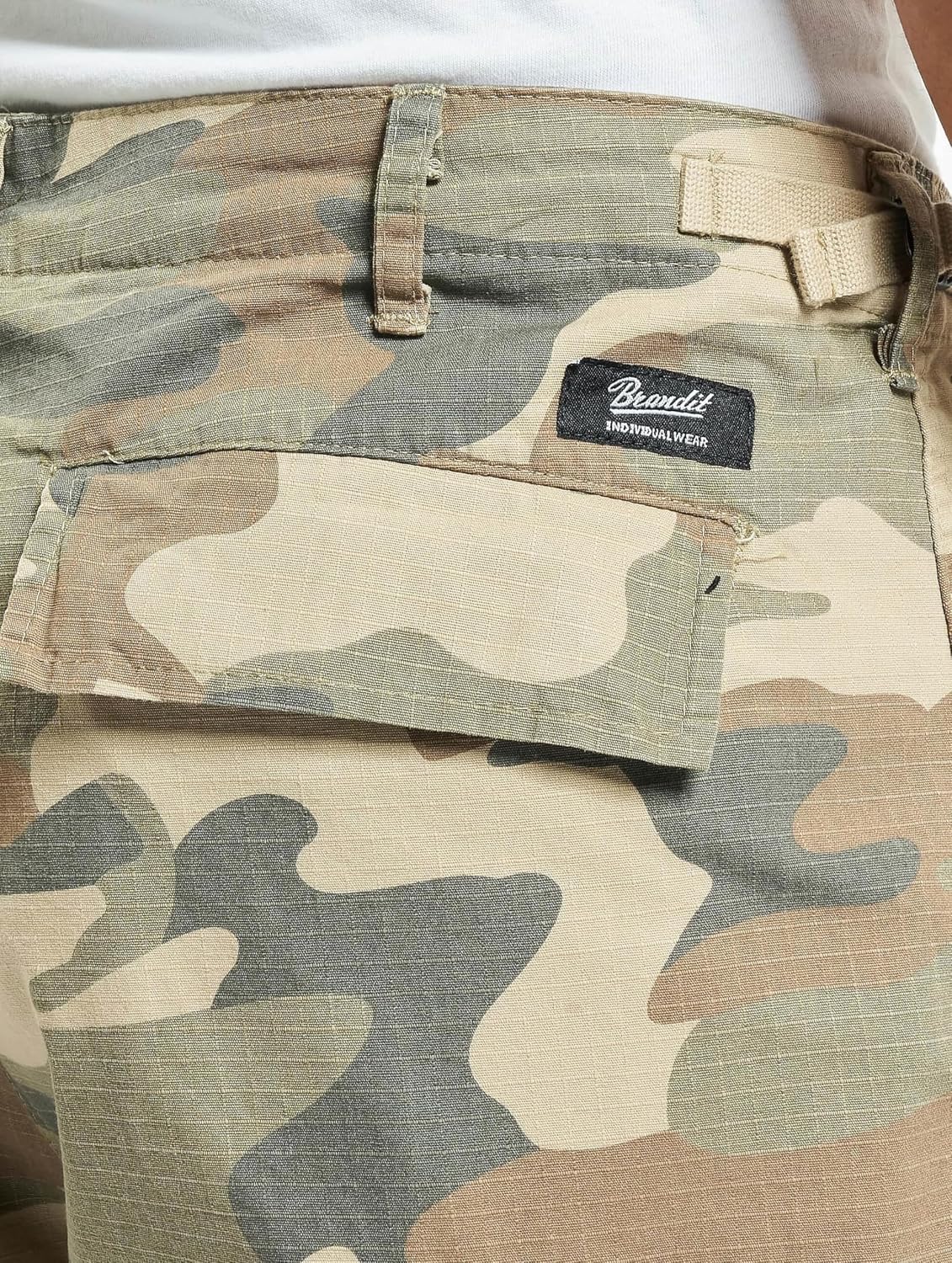 Detalle 2 de Brandit BDU Ripstop Shorts – robuste Baumwoll-Shorts mit viel Stauraum