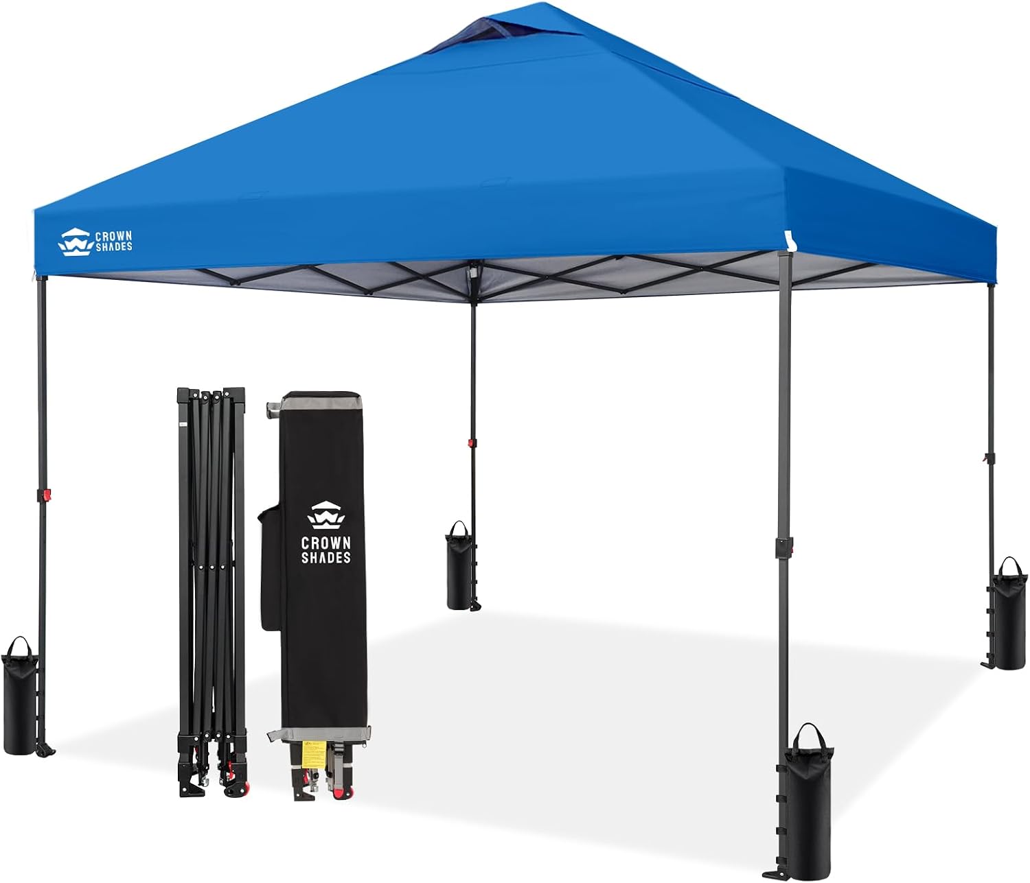Detalle de CROWN SHADES RS100C 10x10 Pop-Up Canopy with One-Push Lock and Carry Bag