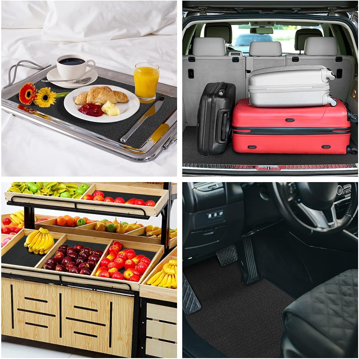 Thumbnail 6 de URAQT Multipurpose Non Slip Mat 120 x 100cm: Universal, Cut-to-Size Rubber Mat for Car Roof, Trunk, Home and Office