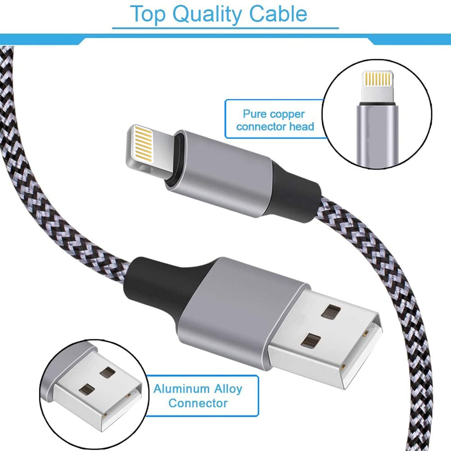 Thumbnail 1 de iPhone Fast Charger 2Pack with 6FT Cable