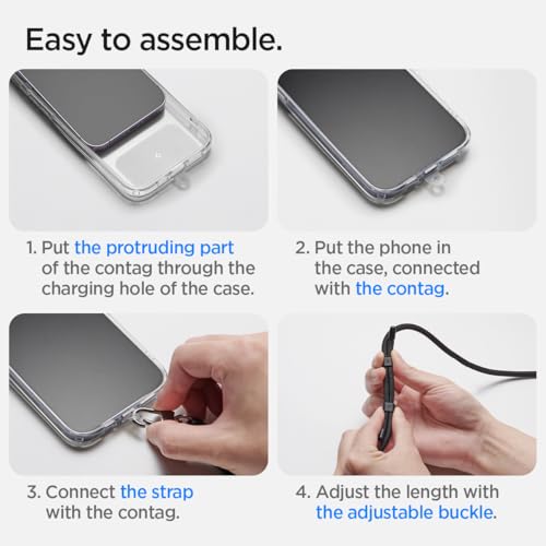 Thumbnail 5 de Spigen 2 pièces câble téléphone ceinture violet