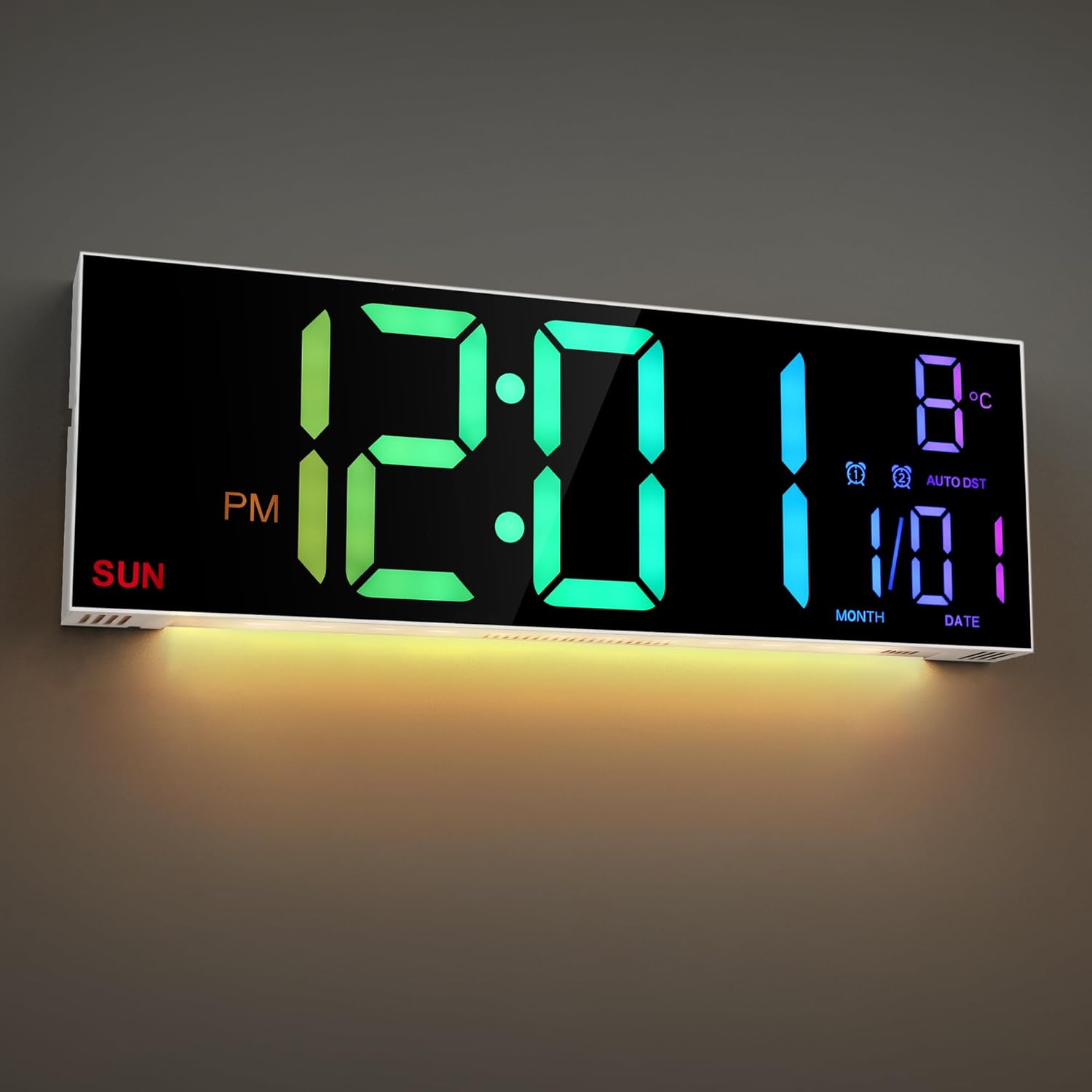 Detalle 2 de Maxstar 16.2 inch digital wall clock with RGB colours