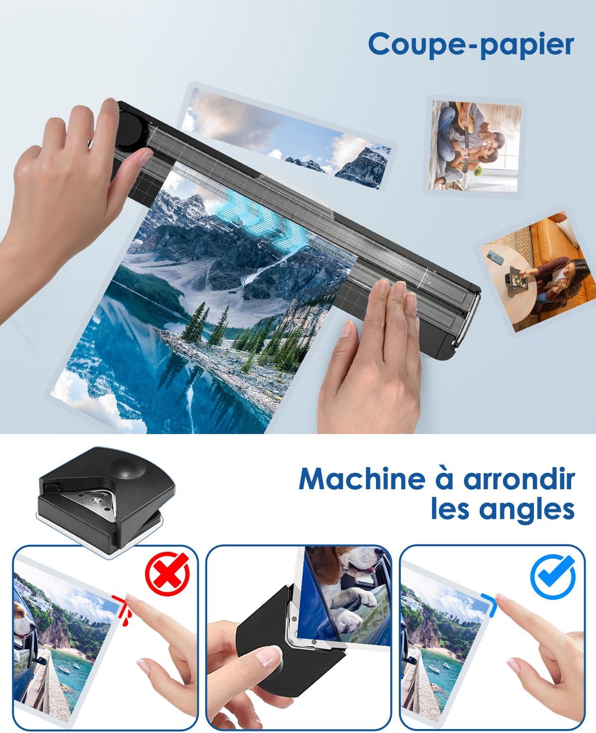 Thumbnail 6 de Plastifieuse A4 5 en 1 MAXDONE with 30 feuilles – Plastification chaude et froide, coupe-papier et arrondisseur d'angles