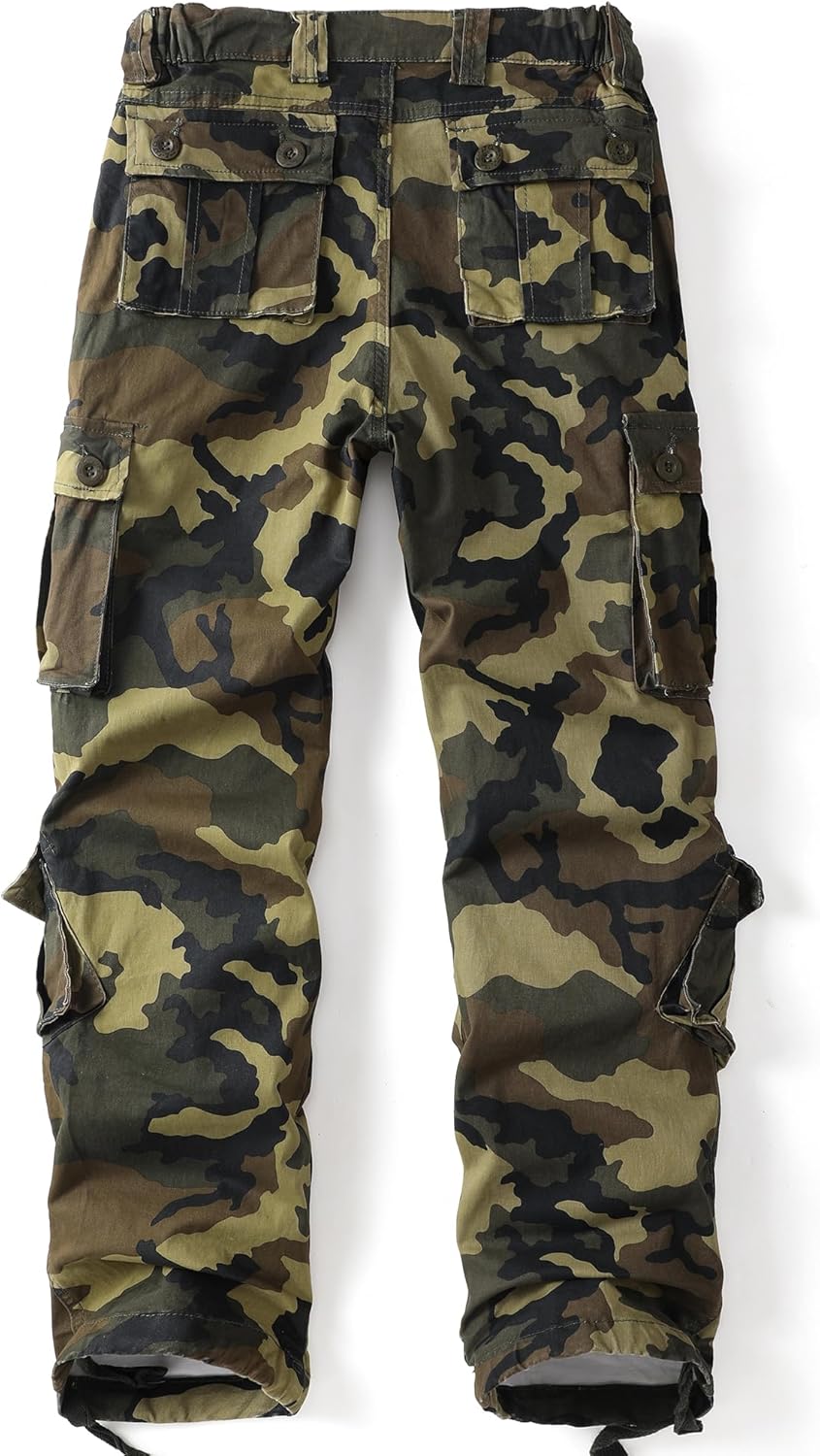 Thumbnail 1 de AKHlKING Women's Cargo Pants: 8-Pocket Ripstop Camouflage Combat Trousers