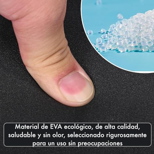 Detalle 2 de T-LOVENDO.ES Bloques de Yoga (2 Unidades) de Espuma EVA Antideslizantes – 15x23x7,5 cm en Negro
