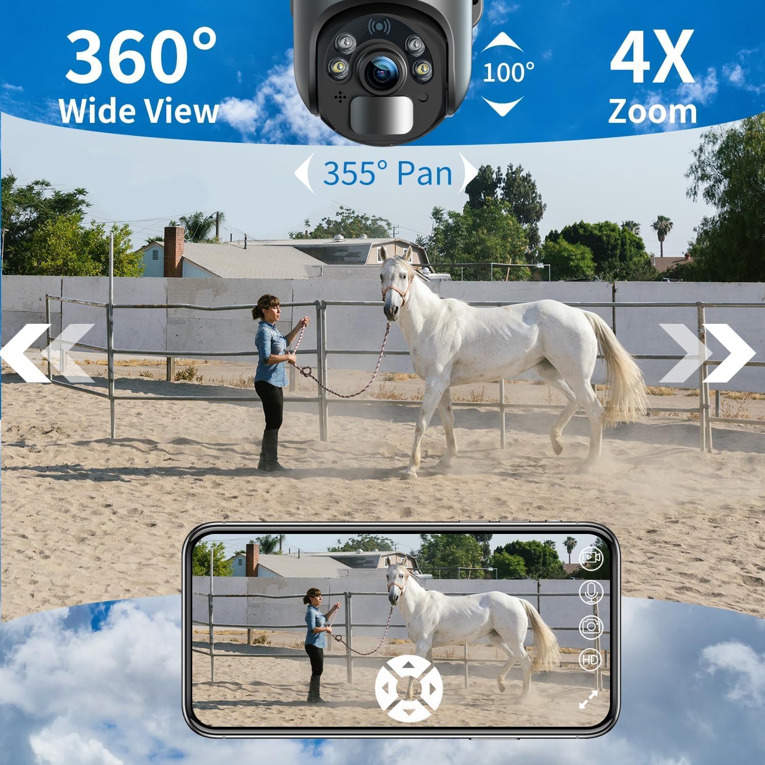 Detalle de Xega 4G LTE Security Camera 2K