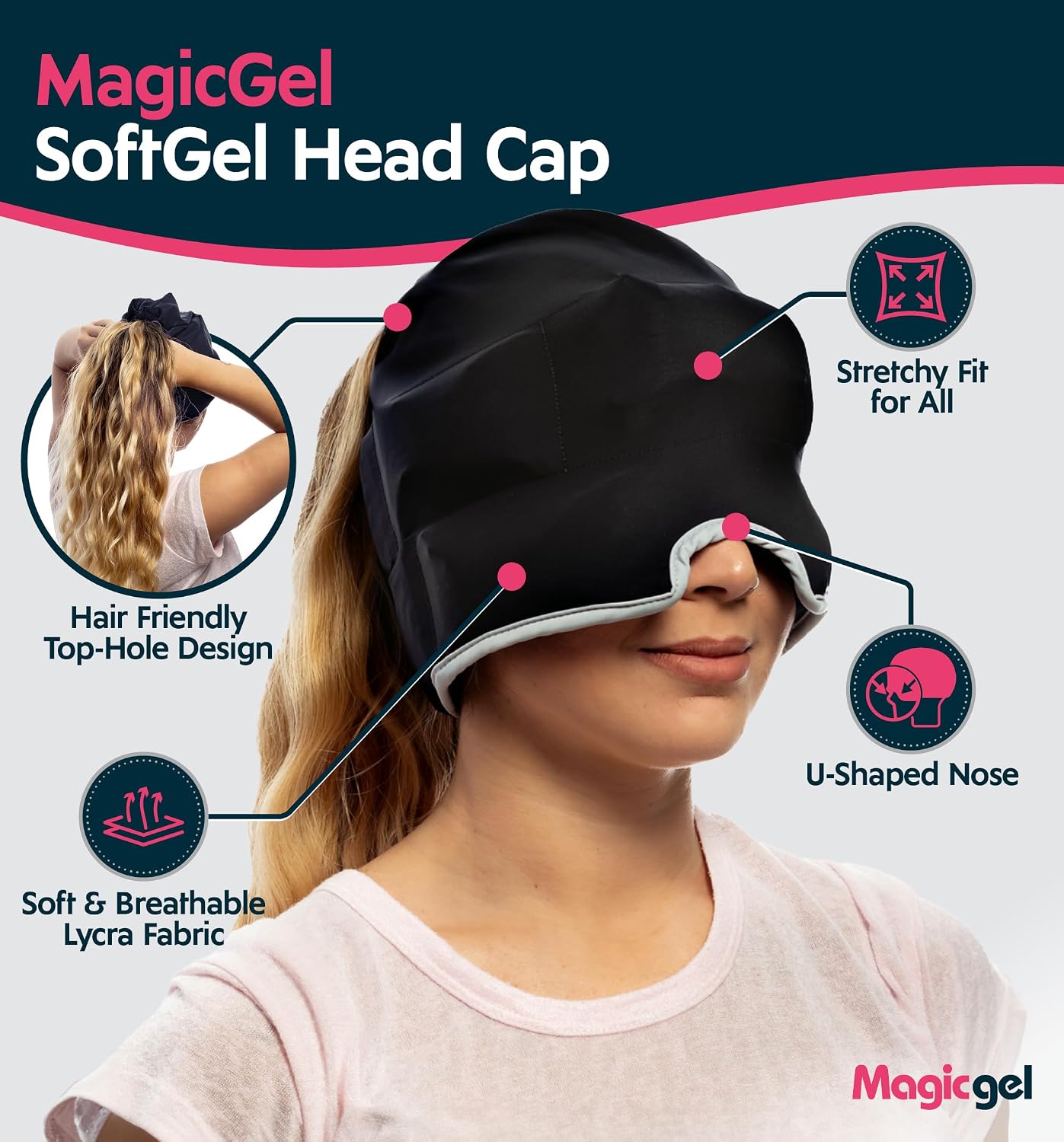 Thumbnail 4 de Magic Gel Migraine Ice Head Wrap 1 pack