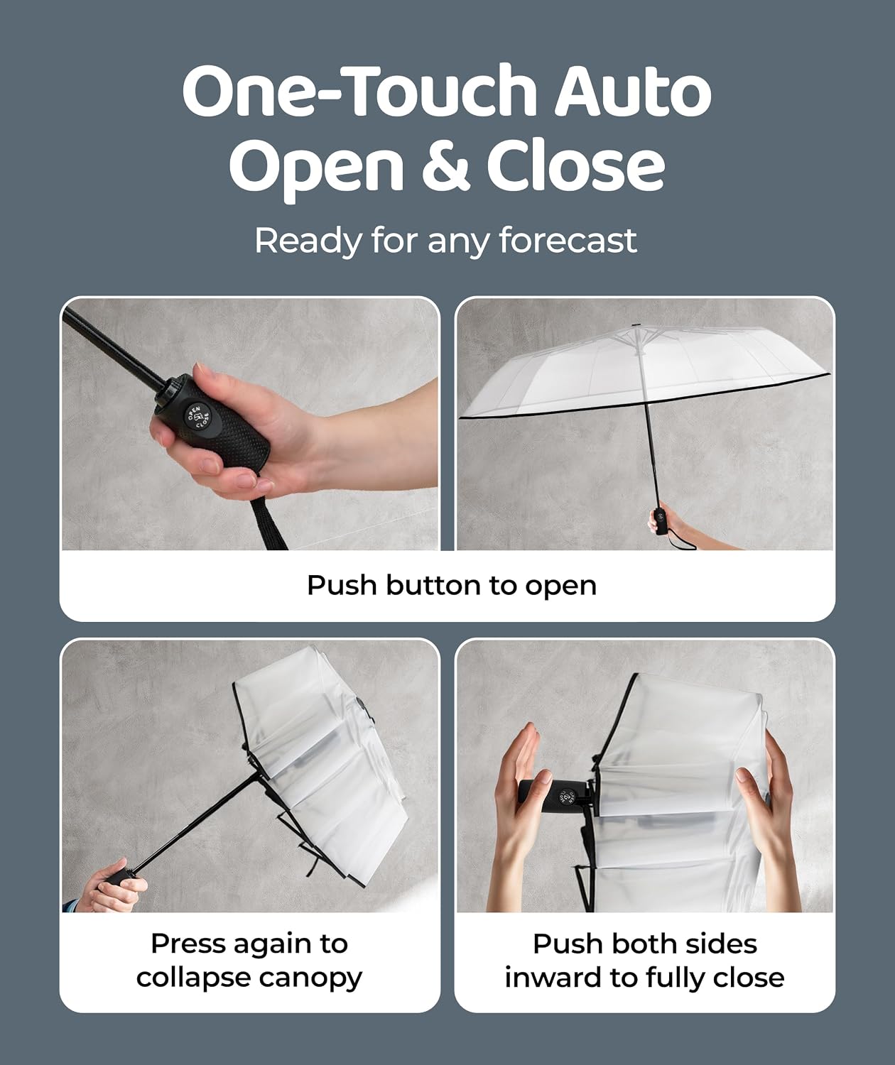 Thumbnail 3 de Repel Windproof Travel Umbrella – Compact Auto Open/Close, 100 MPH Wind Resistance