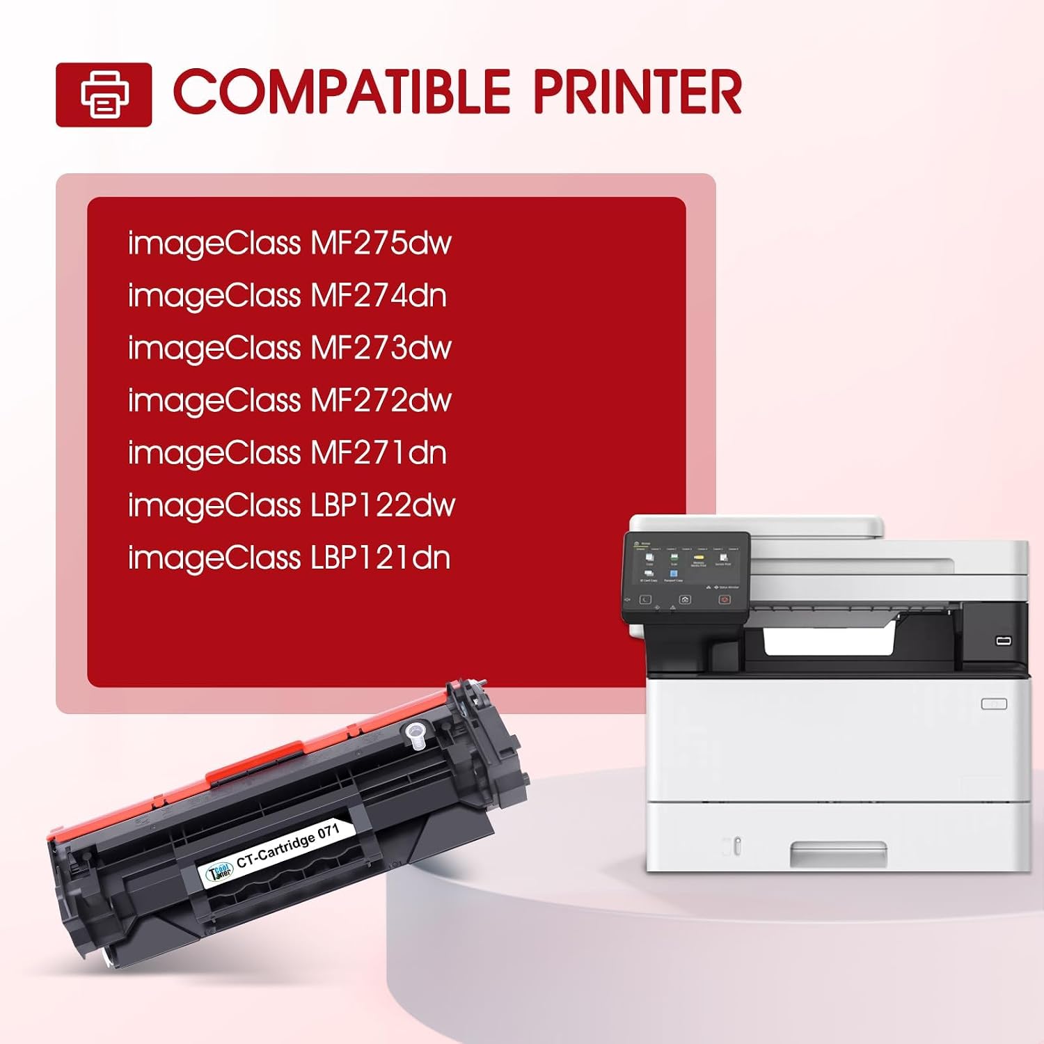 Detalle de Cool Toner 071H Black Toner Cartridge 2-Pack, 1,200-Page Yield