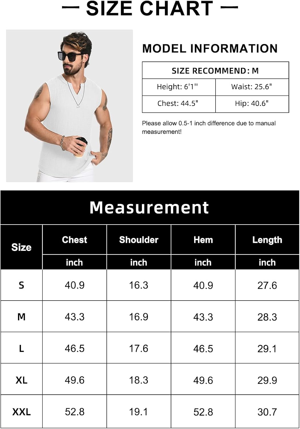 Thumbnail 5 de MLANM Men's Vests Athletic Tank Top