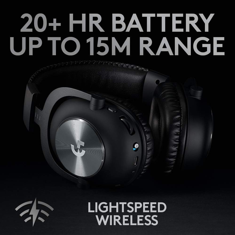 Detalle de Logitech G PRO X Wireless LIGHTSPEED Gaming Headset, DTS Headphone:X 2.0