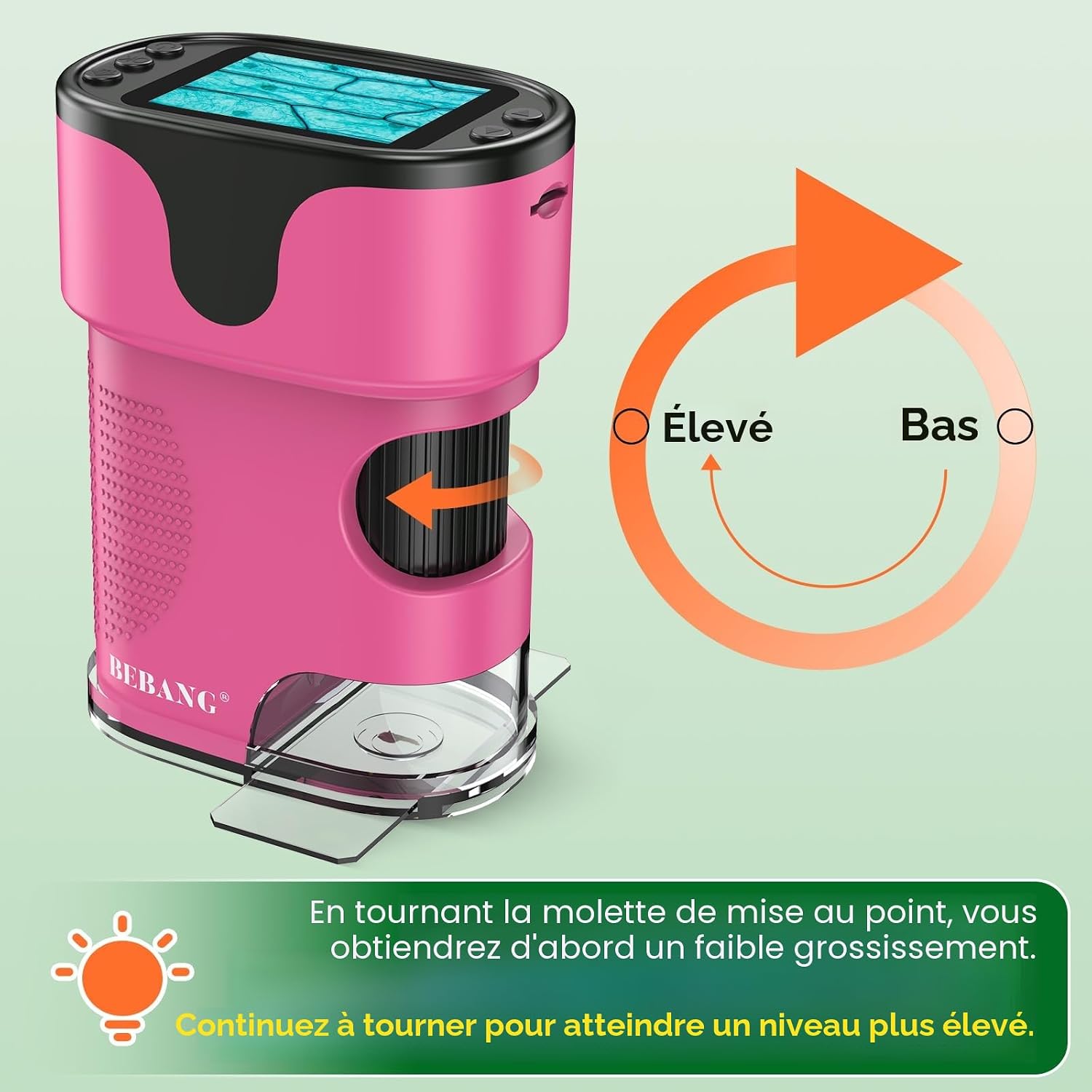 Thumbnail 6 de Microscope Enfant [Kit Complet] BEBANG – Microscopes de poche numérique 4K pour enfants 4–12 ans