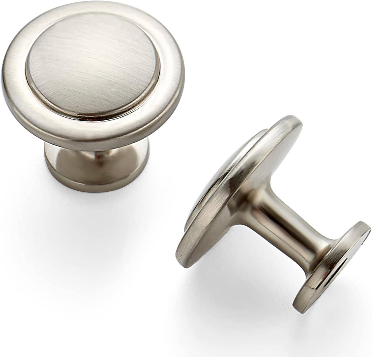 Detalle de Ravinte JYN1LS30 Round Cabinet Knobs, Brushed Nickel, 1-1/4-Inch, 30-Pack