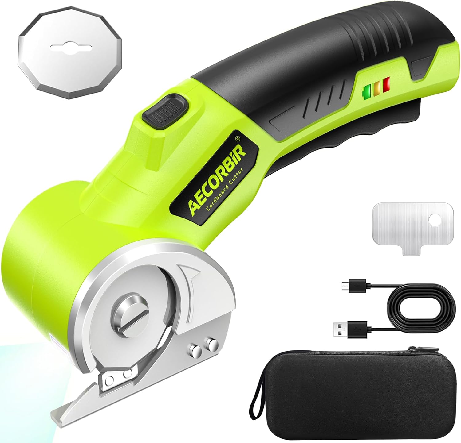 Detalle de Aecorbir SM-5001 Cordless Electric Scissors, 4V, LED Light and Safety Lock