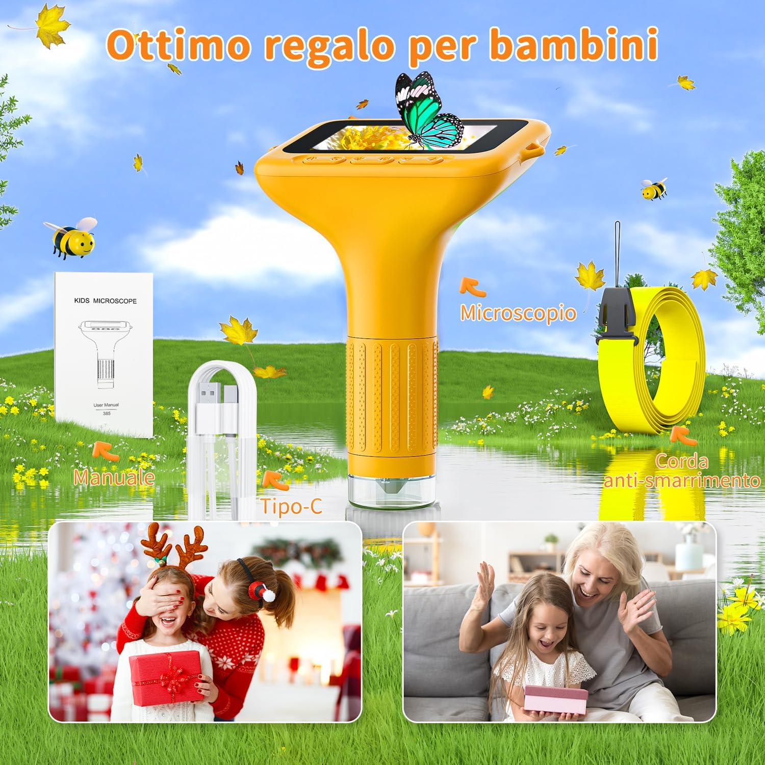 Thumbnail 6 de SKYBASIC Microscopio Digitale per Bambini 1000x