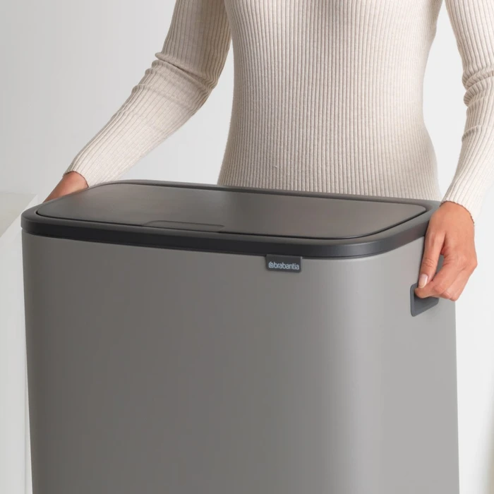 Thumbnail 8 de Brabantia Bo Touch Bin 60 L Mineral Concrete Grey 🗑